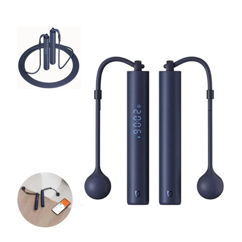 Xiaomi Mijia Smart Electric Skipping Rope Real-time Training Guidance Accurate Fitness Data Recording Matrix Screen Display App Connection Happy Efficient Exercise Cordless and Rope Jump Rope (image for) Xiaomi Mijia Smart Electric Skipping Rope Real-time Training Guidance Accurate Fitness Data Recording Matrix Screen Display App Connection Happy Efficient Exercise Cordless and Rope Jump Rope
